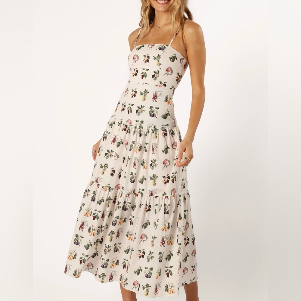 Petal & Pup White Botanical Floral Dress - Sz L